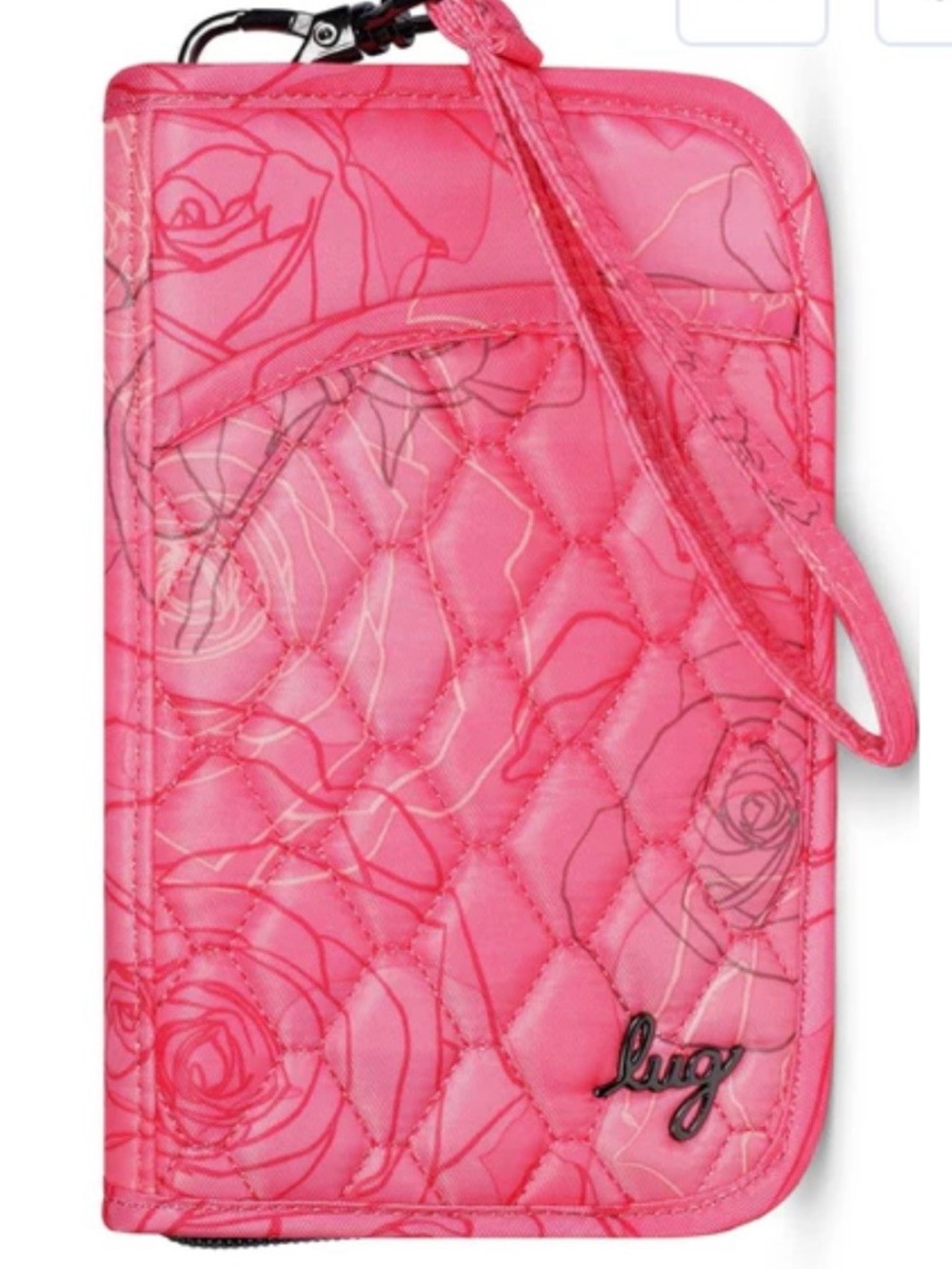 Lug Tandem Wallet Wristlet. Serenity Rose. NWT NIP